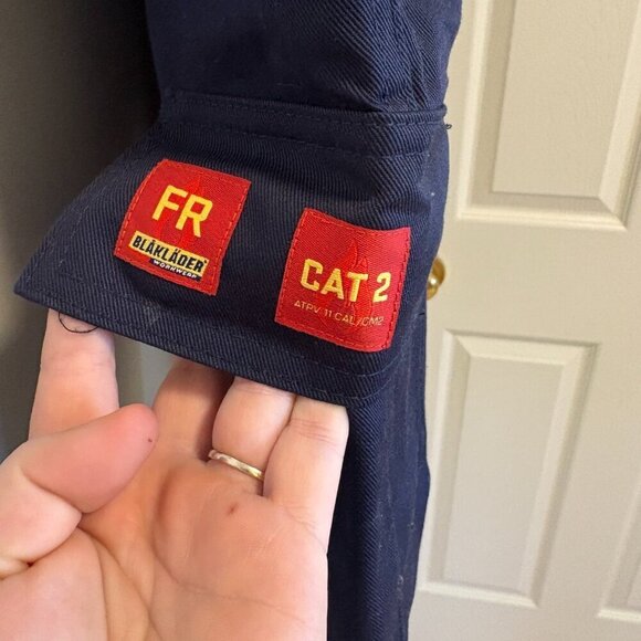 Blaklader Work Pants Mens 36X30 Navy Fire Rated Pockets Heavyweight Workwear - Picture 13 of 13